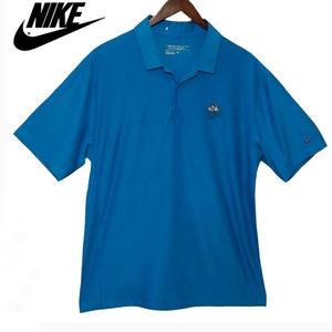 New Mens Nike Premium Tour Performance Short Sleeve Dri-Fi Polo Golf Shirt Large